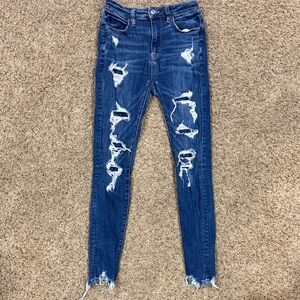 American Eagle distressed skinnies